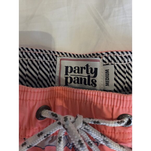 Party Pants "Moby Says: 'Dont Be A Dick" Swim Board Shorts Pockets Peach M NWT - Picture 10 of 11
